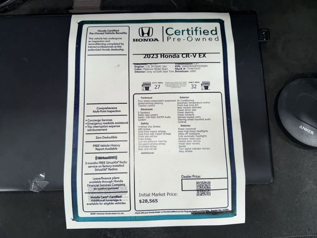 Certified 2023 Honda CR-V EX image 13