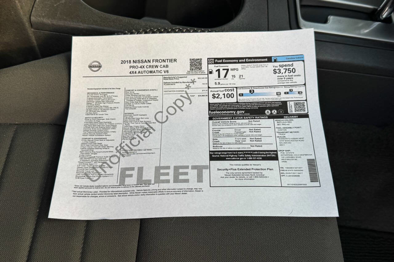 Used 2018 Nissan Frontier PRO-4X image 39