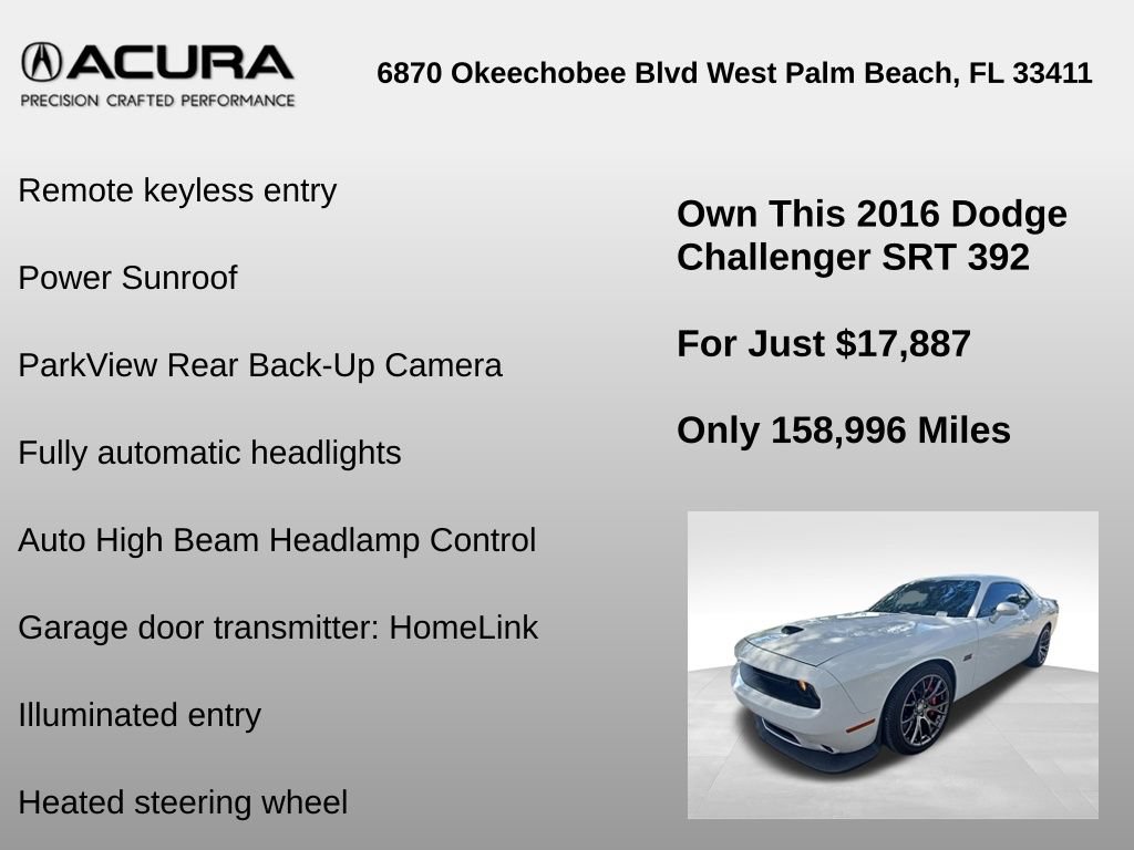 Used 2016 Dodge Challenger SRT w/ Technology Group RWD image 12