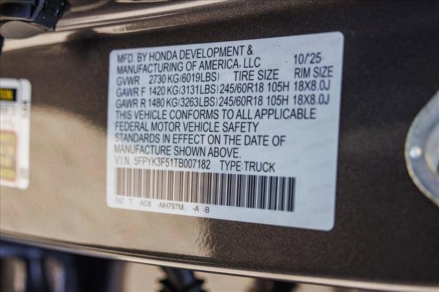 New 2026 Honda Ridgeline RTL image 25
