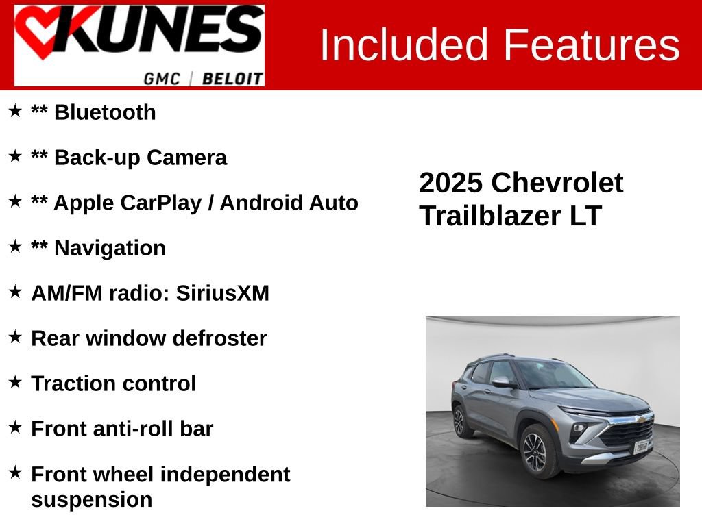 Used 2025 Chevrolet TrailBlazer LT FWD image 2