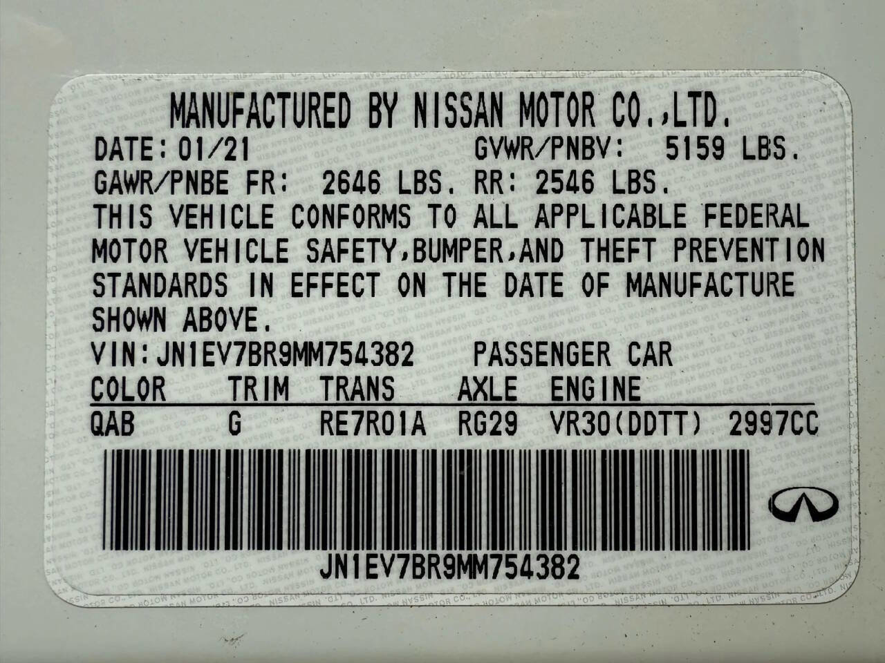 Used 2021 INFINITI Q50 Luxe w/ Seat & Sound Package image 32