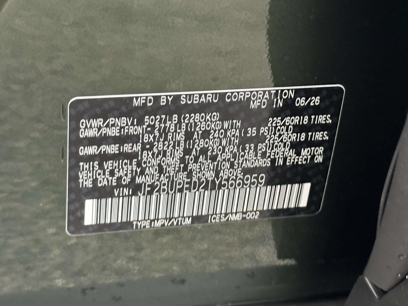 New 2026 Subaru Outback Touring AWD/4WD image 15