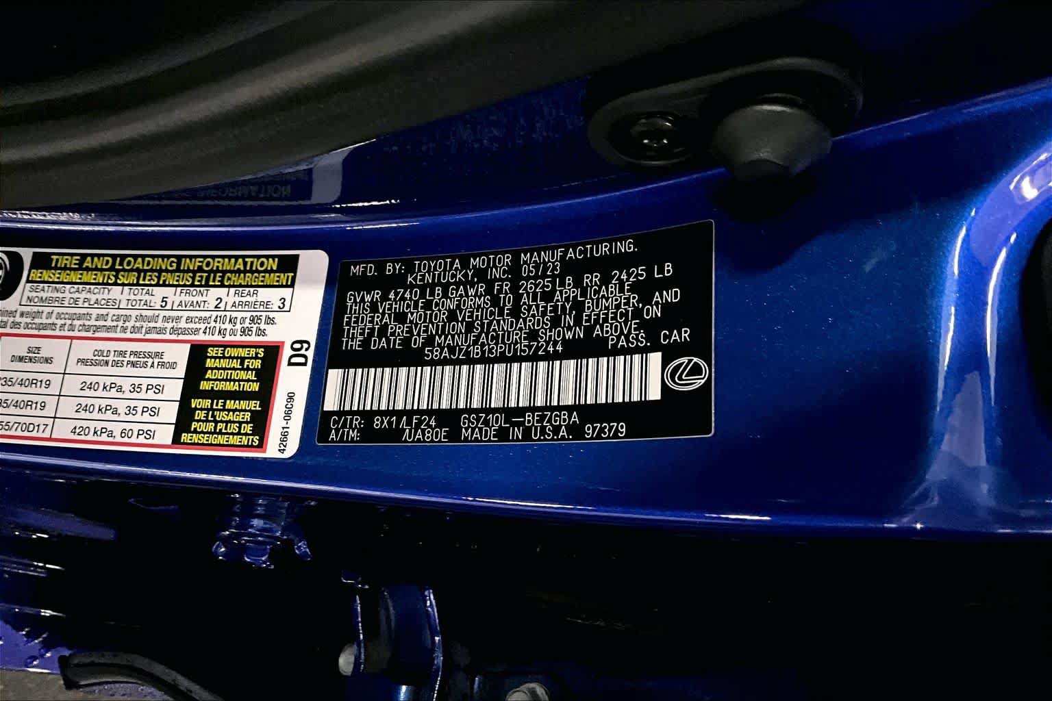 Used 2023 Lexus ES 350 F Sport w/ Accessory Package (Z1) FWD image 35