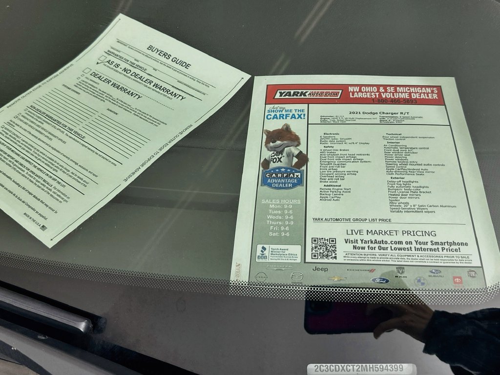 Certified 2021 Dodge Charger R/T RWD image 13