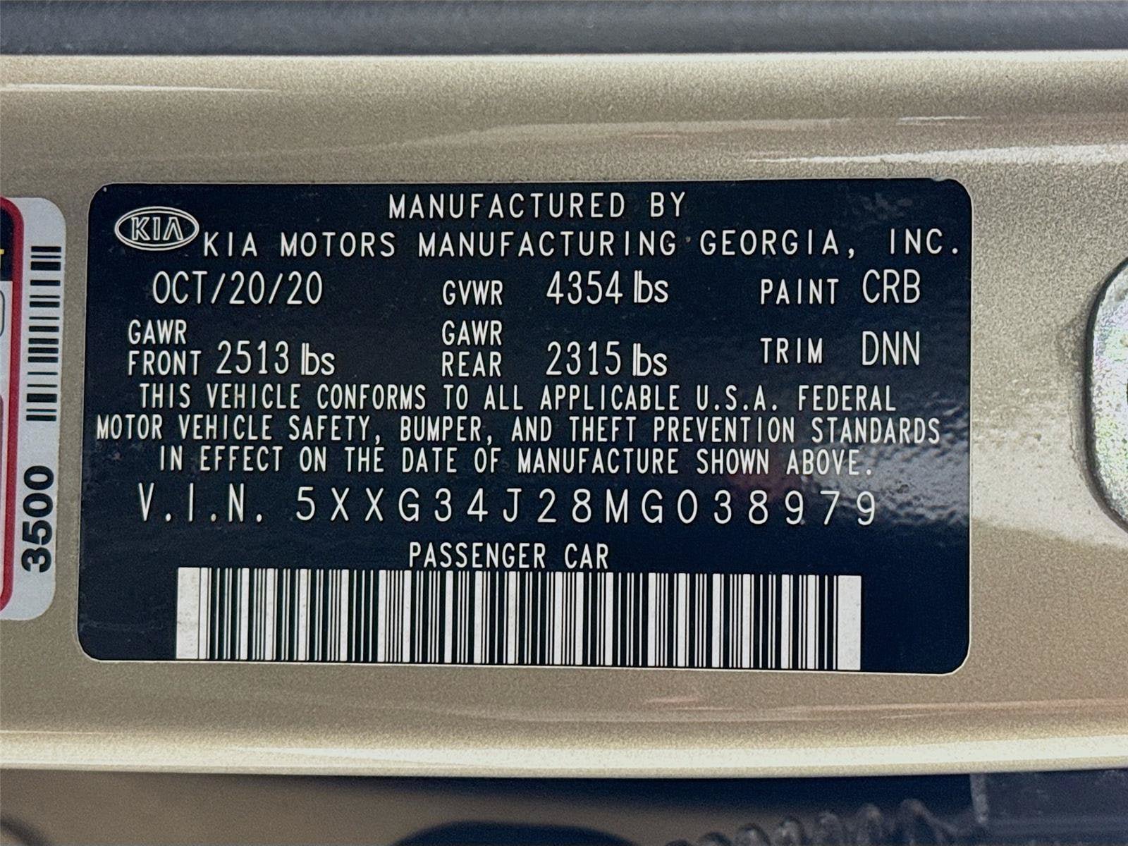 Certified 2021 Kia K5 EX FWD image 32