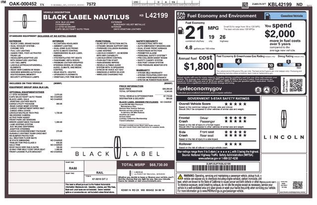 Used 2019 Lincoln Nautilus Black Label image 13