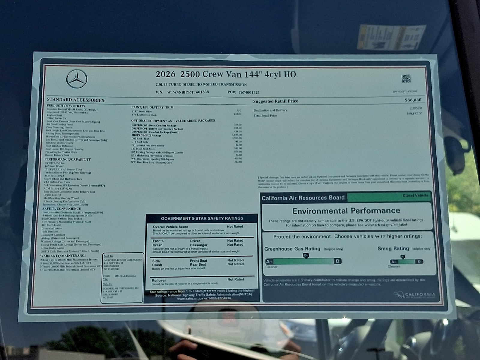 New 2026 Mercedes-Benz Sprinter 2500 image 17