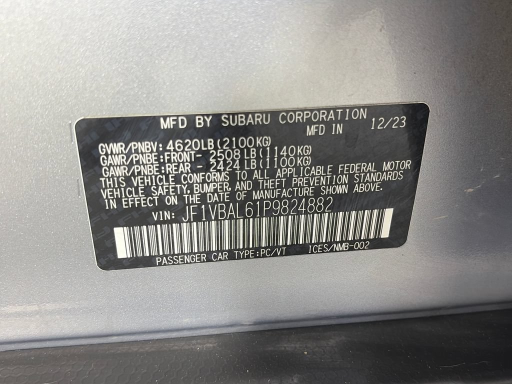 Used 2023 Subaru WRX Limited w/ Popular Package #2 AWD/4WD image 9
