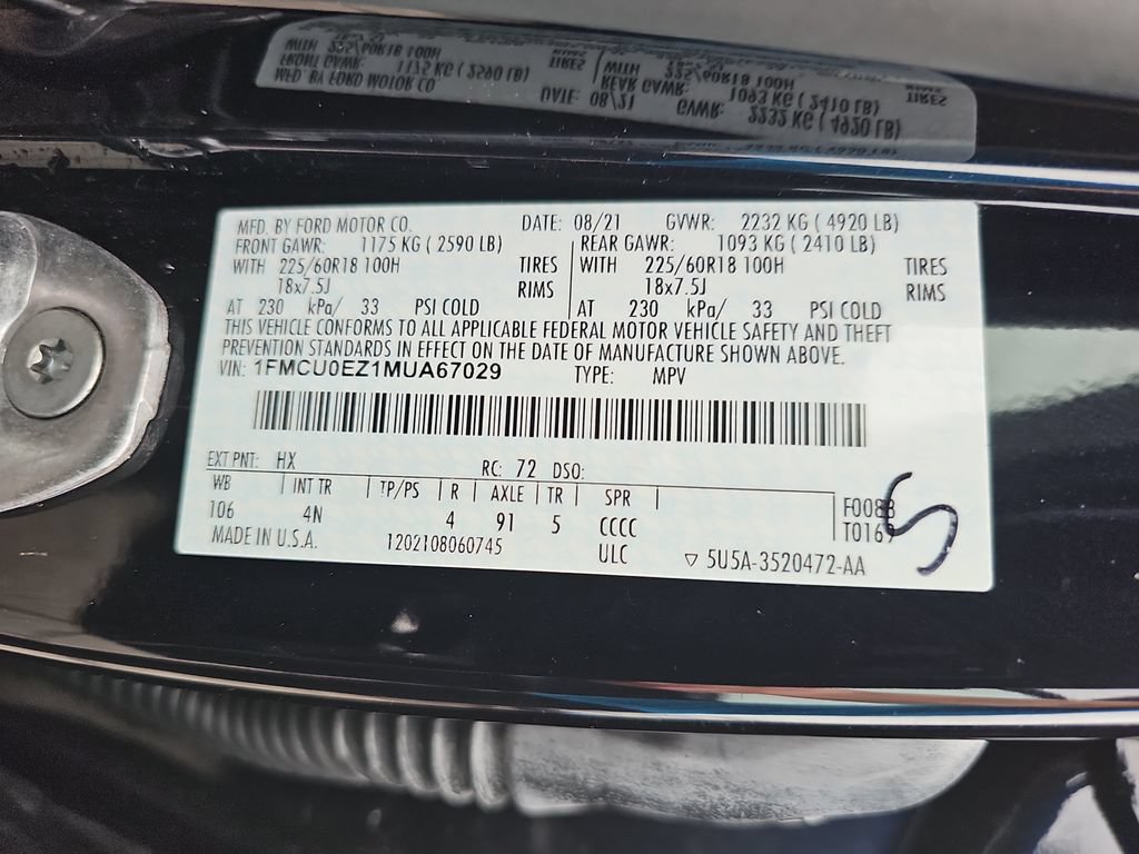 Used 2021 Ford Escape SE FWD image 33