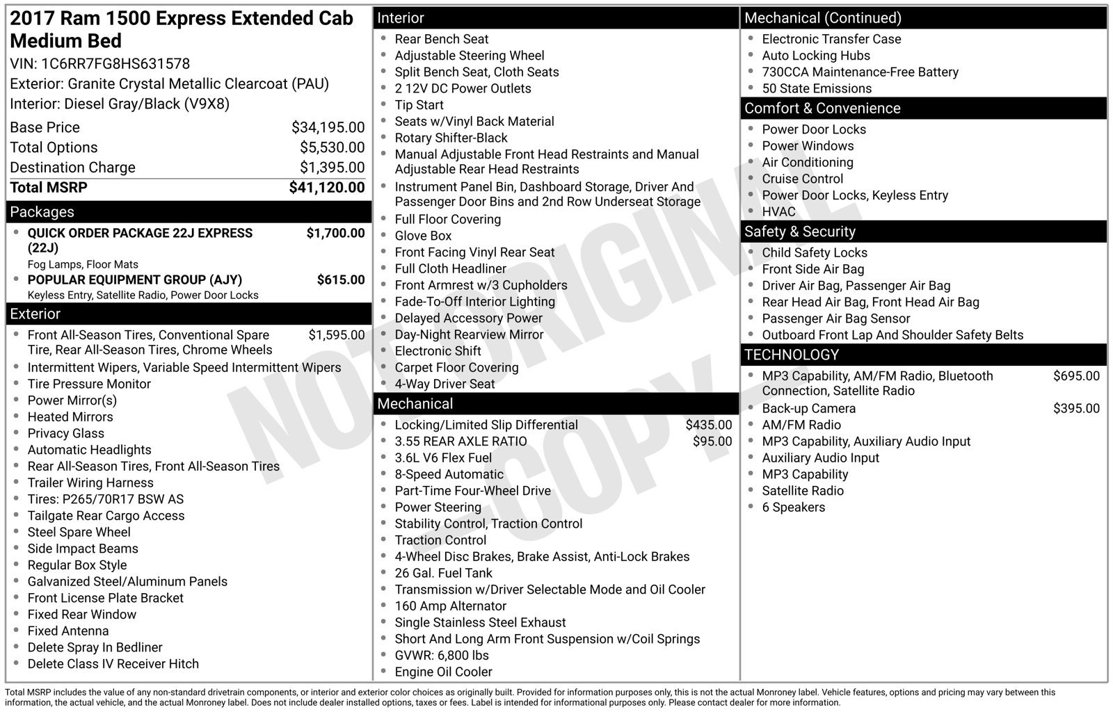 Used 2017 RAM 1500 Express AWD/4WD image 27