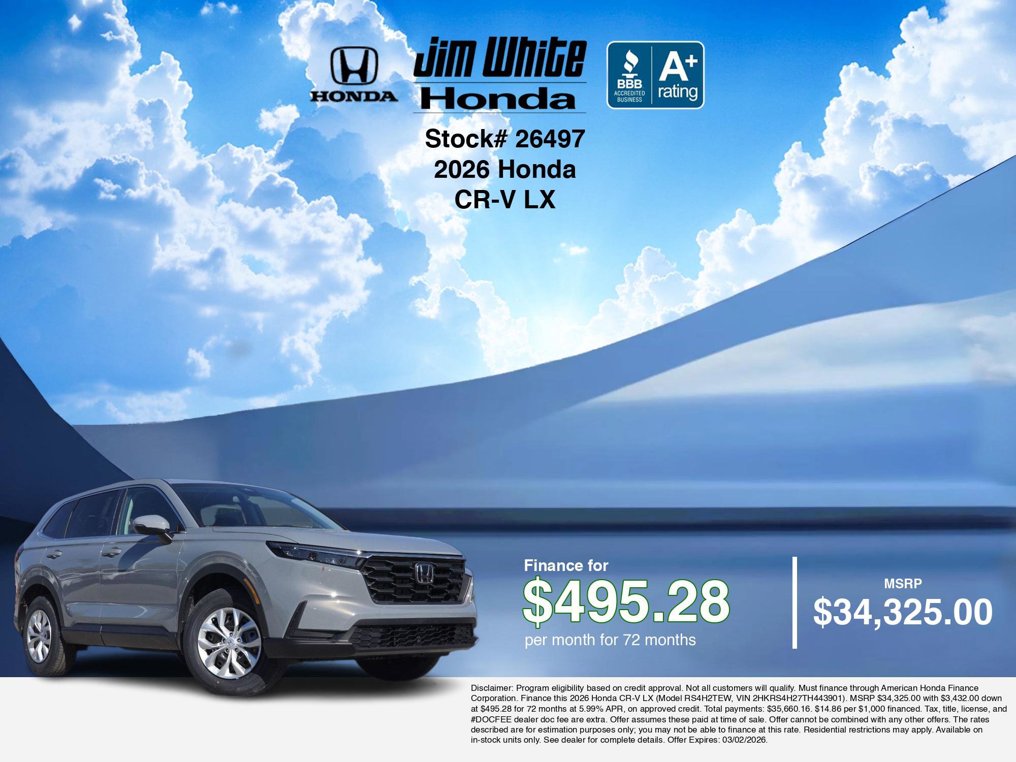 New 2026 Honda CR-V LX image 7