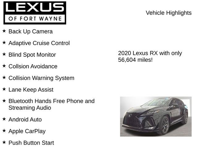 Certified 2020 Lexus RX 350 AWD w/ Premium Package image 7