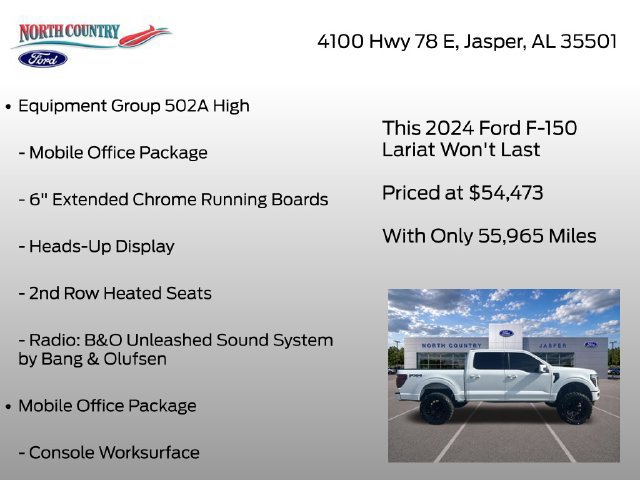 Used 2024 Ford F150 Lariat w/ Equipment Group 502A High AWD/4WD image 6