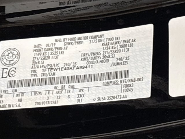 Used 2019 Ford F150 Lariat w/ Equipment Group 502A Luxury AWD/4WD image 23