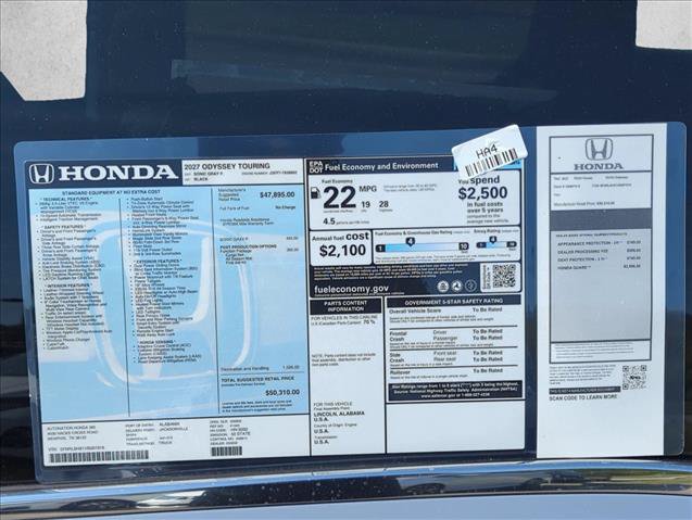 New 2027 Honda Odyssey Touring image 21