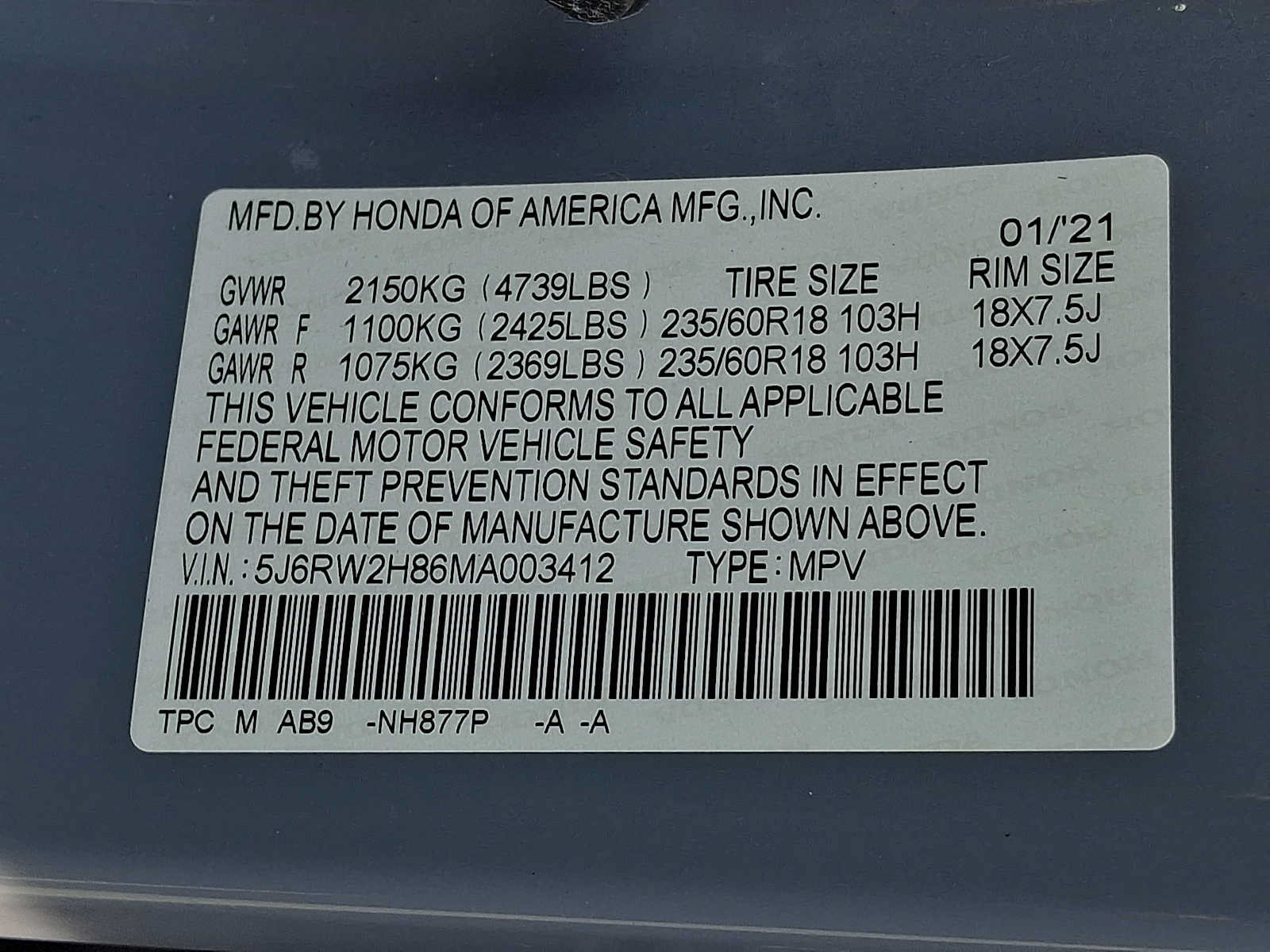 Used 2021 Honda CR-V EX-L image 26