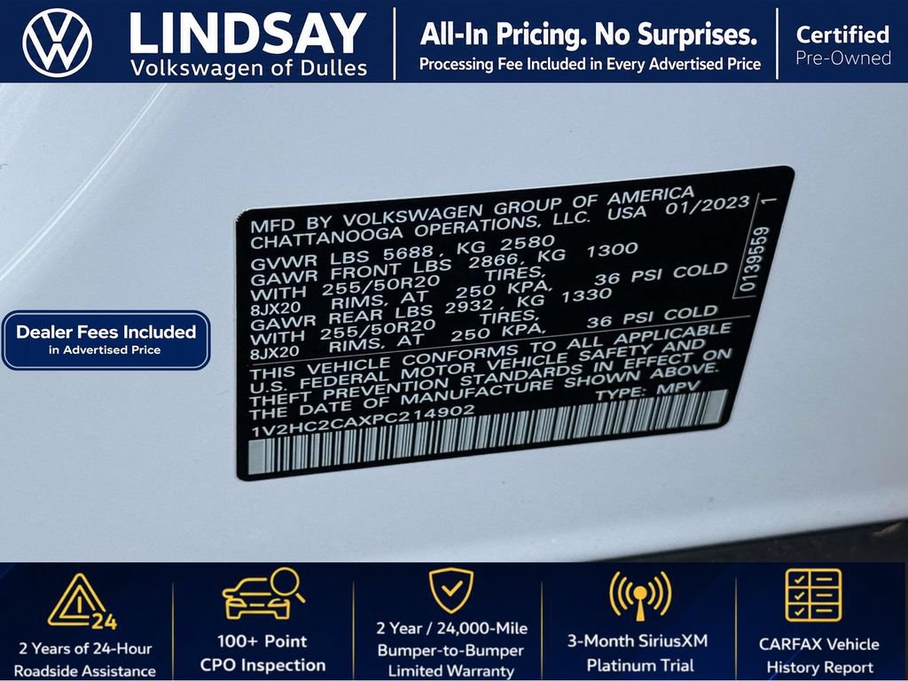 Used 2023 Volkswagen Atlas Cross Sport SE w/ Black Wheel Package AWD/4WD image 28