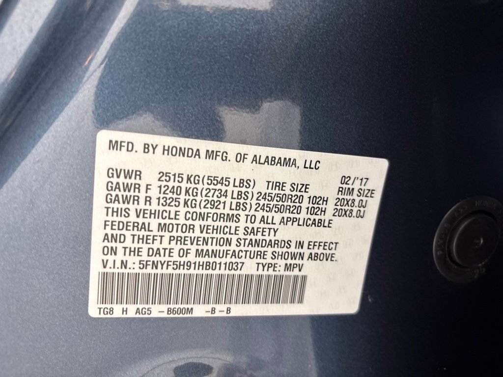 Used 2017 Honda Pilot Touring image 10