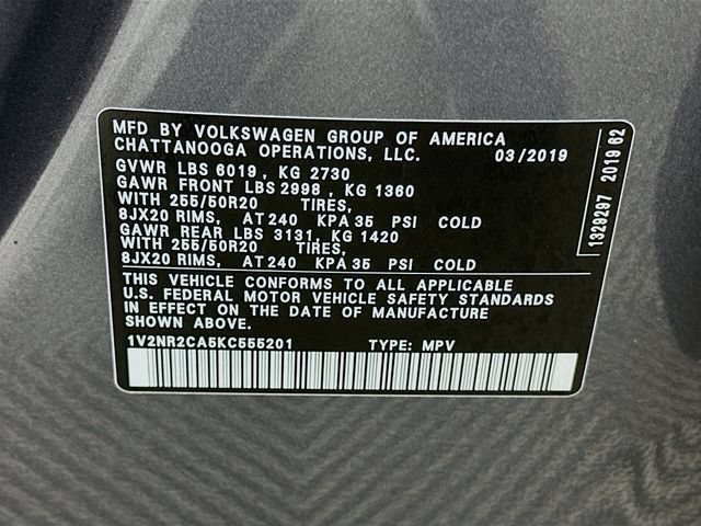 Used 2019 Volkswagen Atlas SEL Premium AWD/4WD image 28