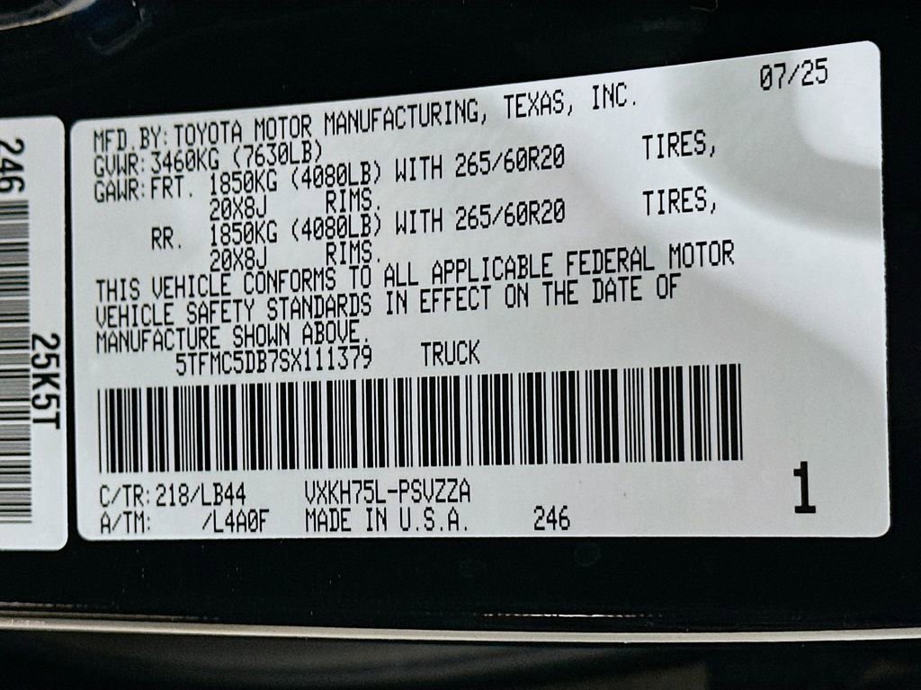 Used 2025 Toyota Tundra 1794 Edition image 34