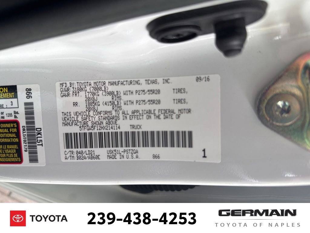 Used 2017 Toyota Tundra 1794 Edition RWD image 25