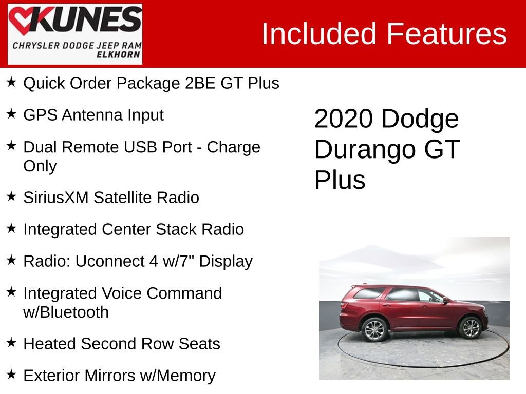 Used 2020 Dodge Durango GT image 3