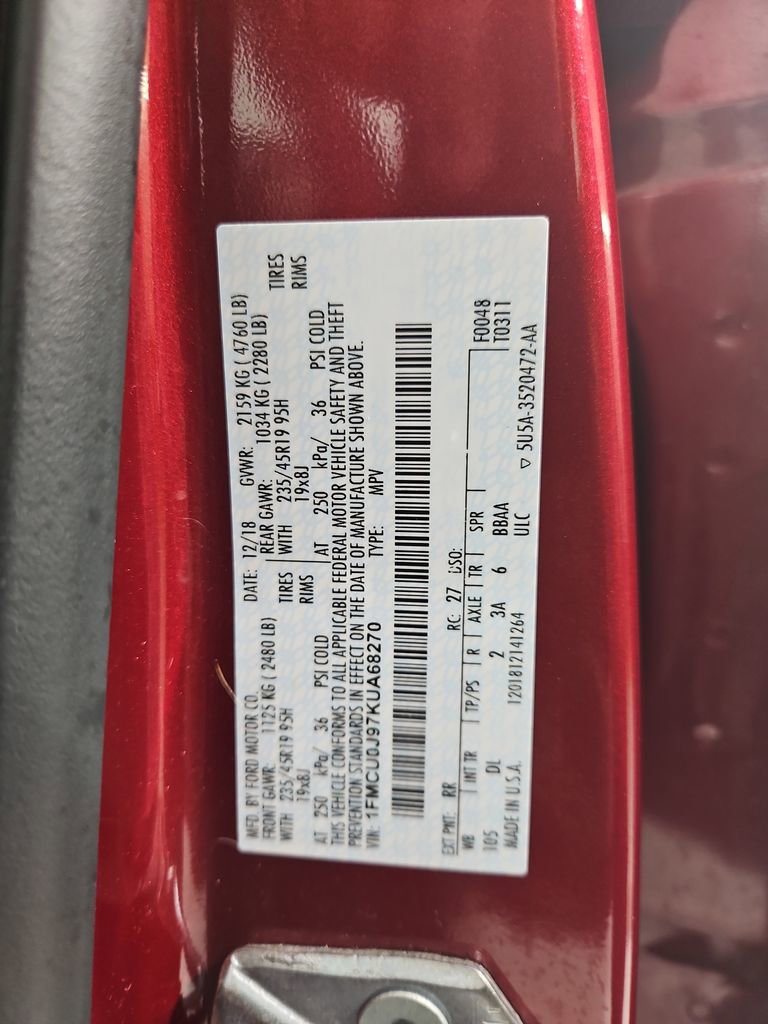 Used 2019 Ford Escape Titanium image 29