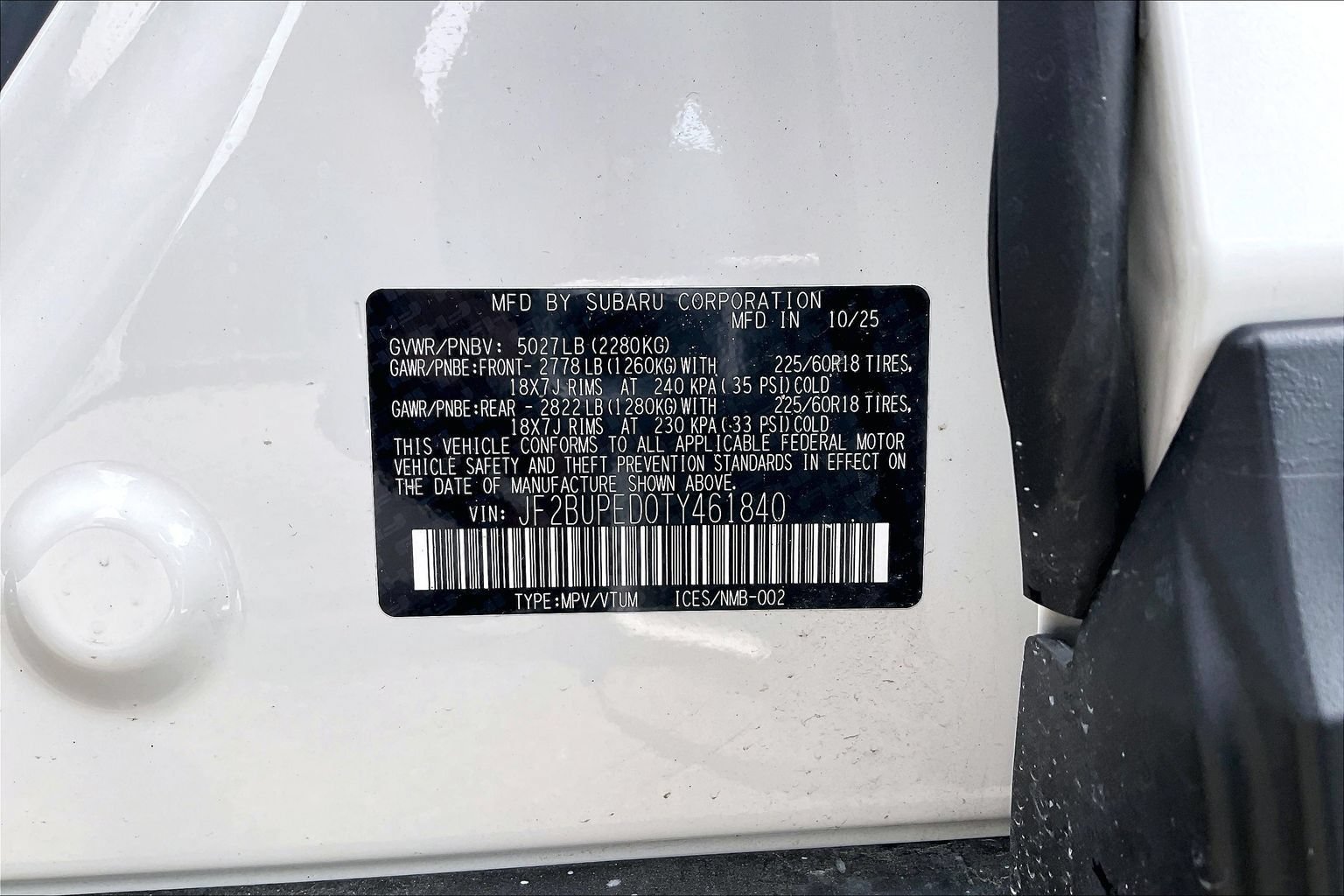 Certified 2026 Subaru Outback Touring AWD/4WD image 33