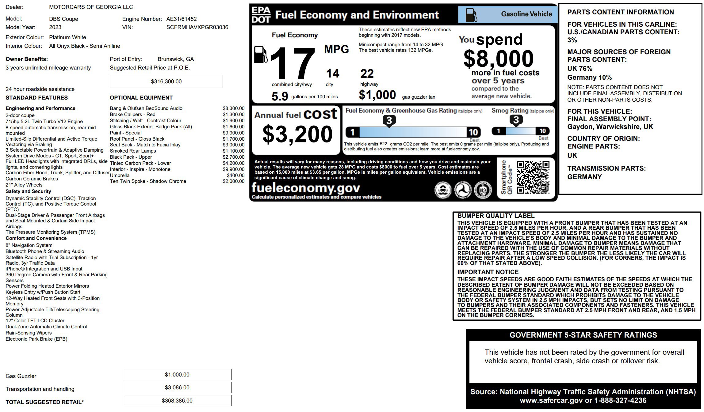 Used 2023 Aston Martin DBS Superleggera image 27