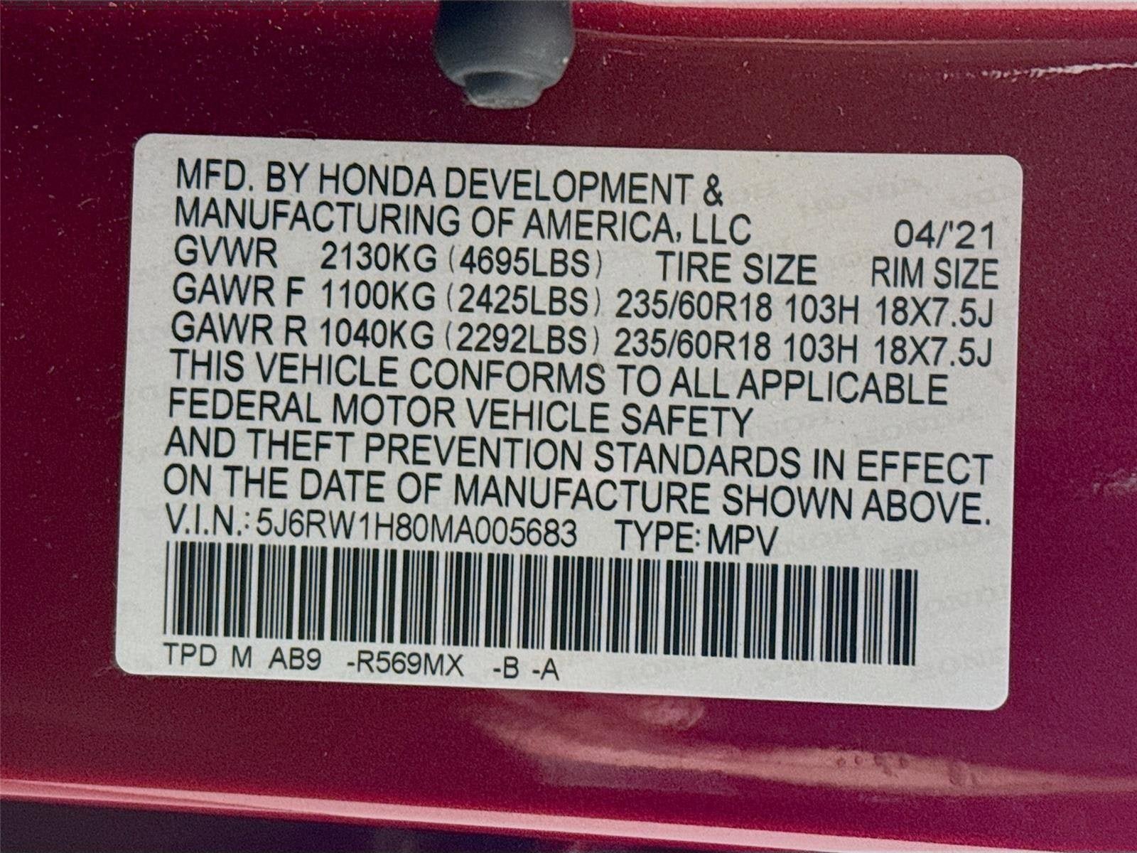 Used 2021 Honda CR-V EX-L image 33