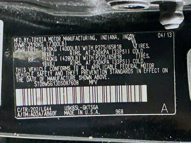 Used 2013 Toyota Sequoia SR5 w/ Premium Pkg image 34