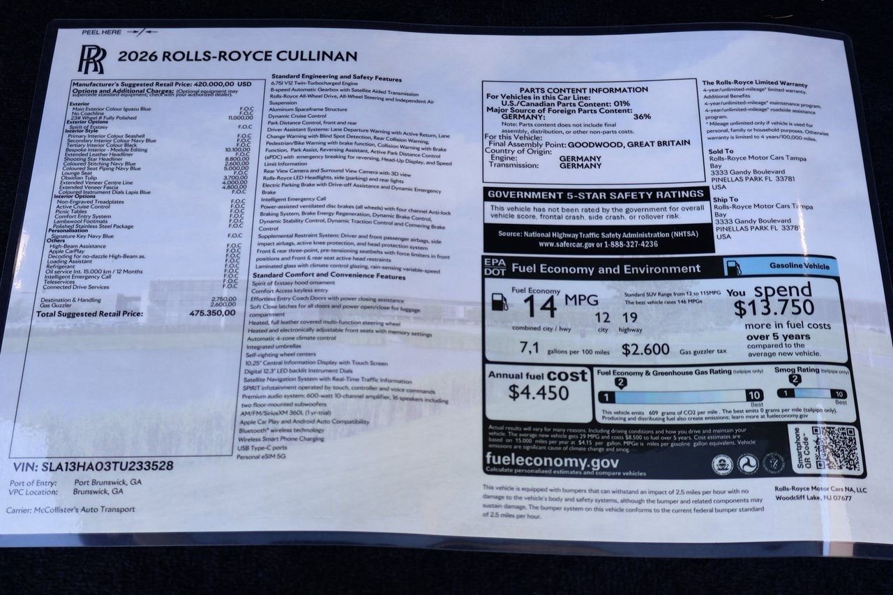 New 2026 Rolls-Royce Cullinan image 12