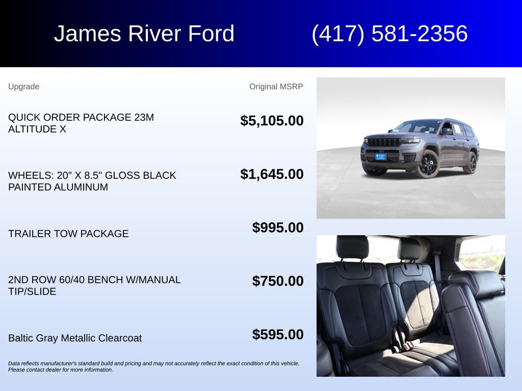 Used 2024 Jeep Grand Cherokee L Altitude AWD/4WD image 5