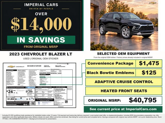 Used 2023 Chevrolet Blazer LT w/ Convenience Package AWD/4WD image 3