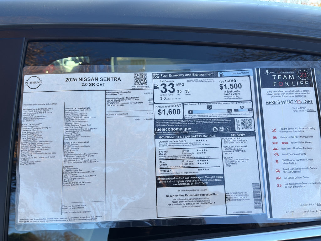New 2025 Nissan Sentra SR image 12