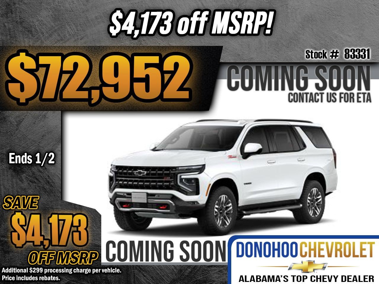 New 2026 Chevrolet Tahoe Z71