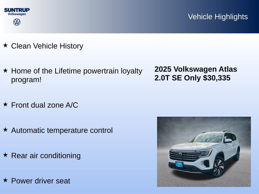 Used 2025 Volkswagen Atlas SE image 7