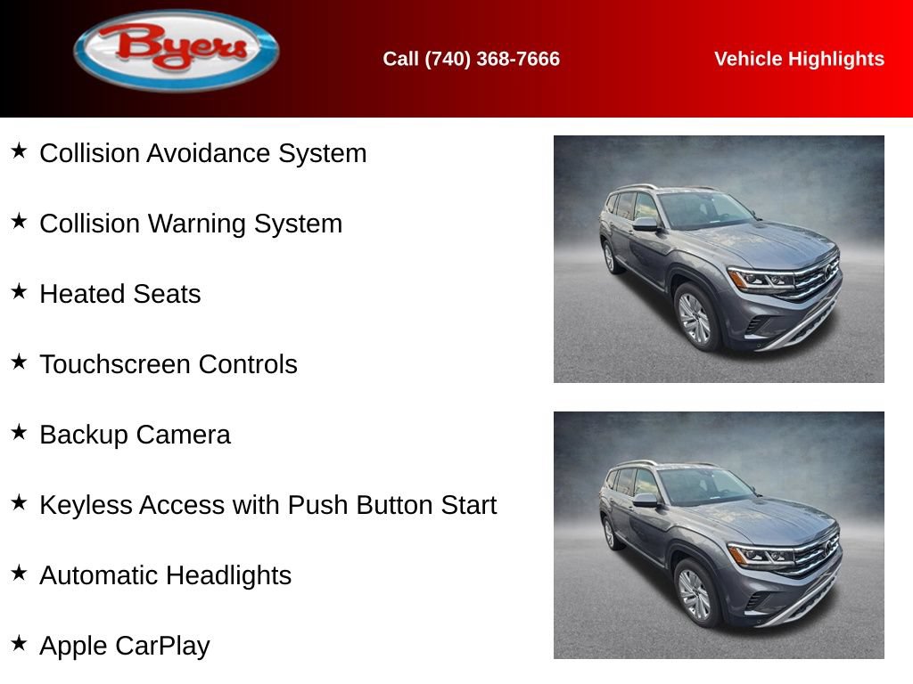 Used 2021 Volkswagen Atlas SEL AWD/4WD image 11