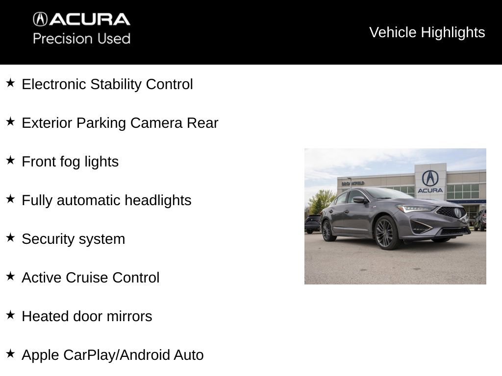 Certified 2020 Acura ILX FWD image 17