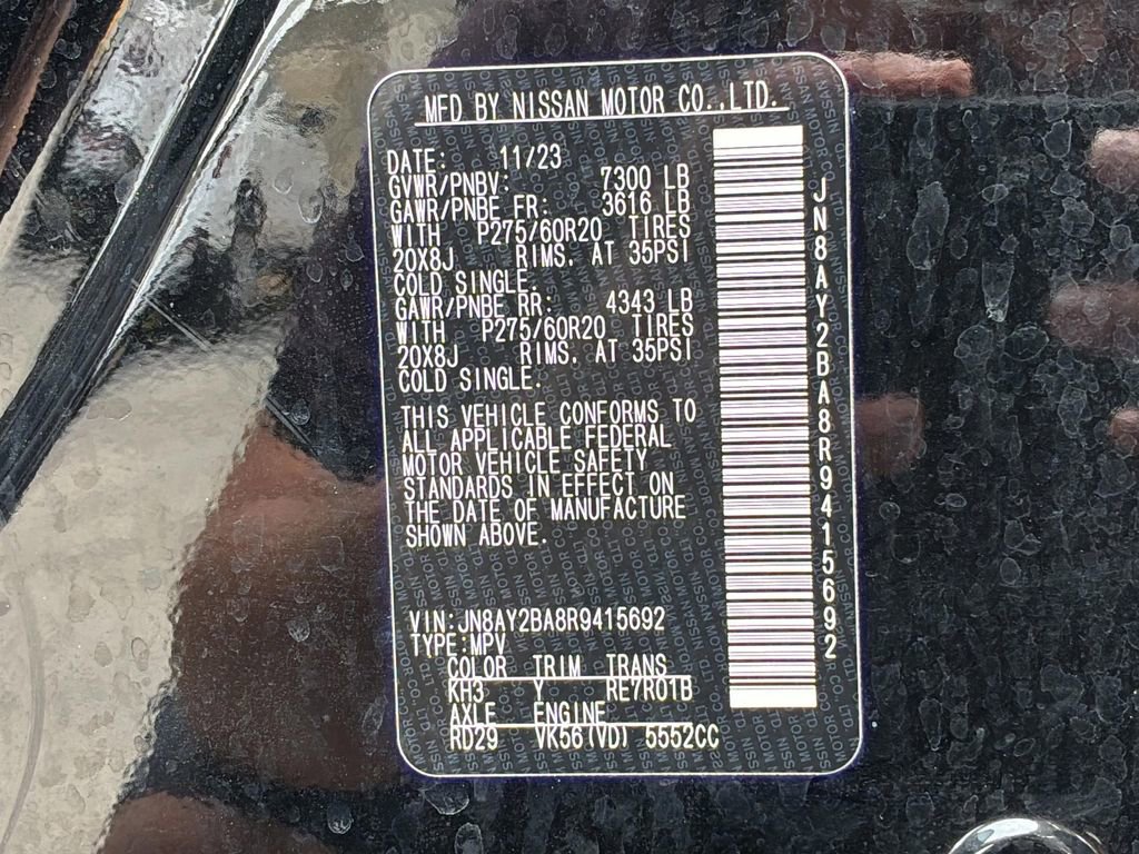 Used 2024 Nissan Armada SL w/ Midnight Edition Package image 11