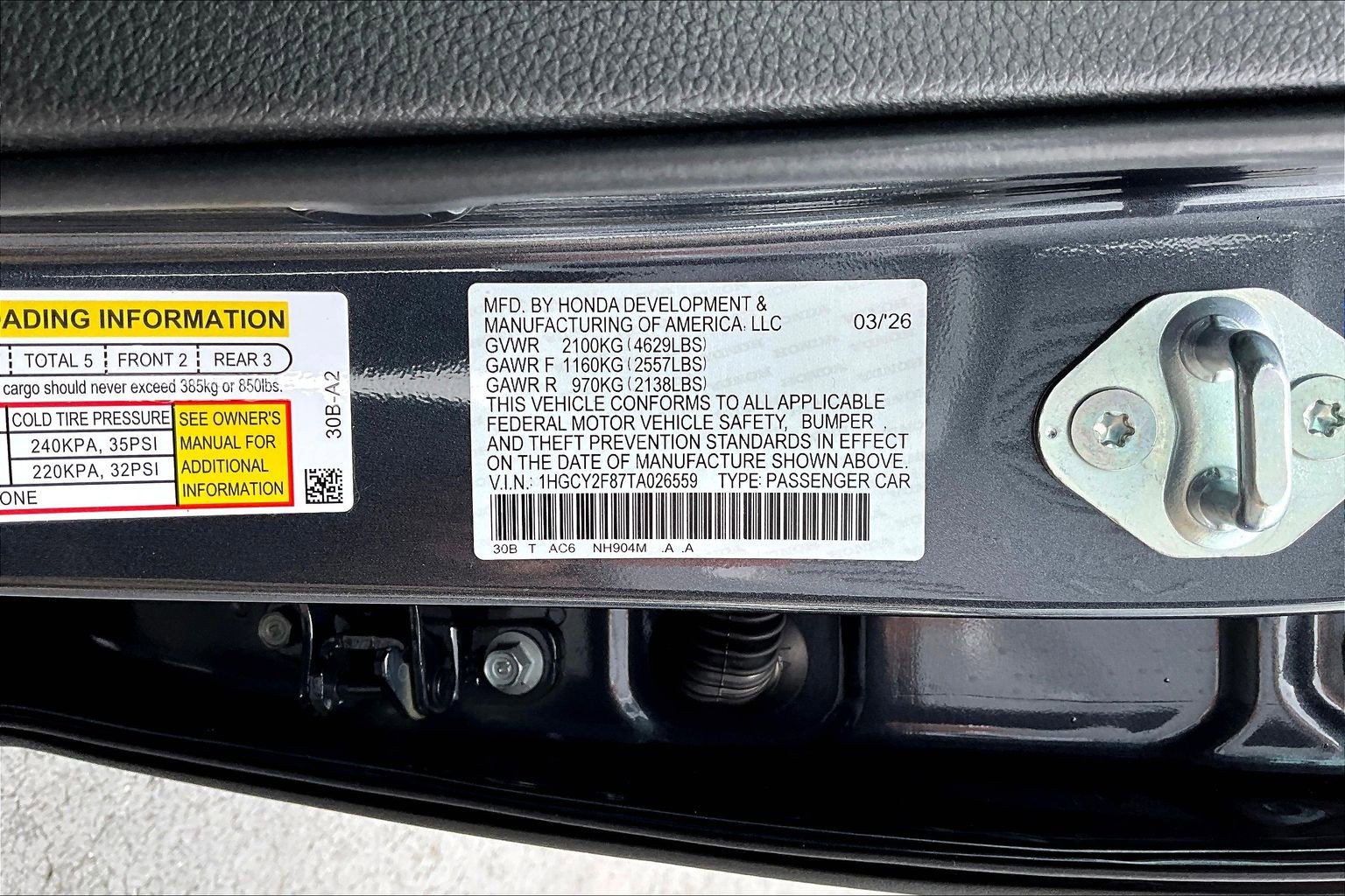 New 2026 Honda Accord Touring image 21