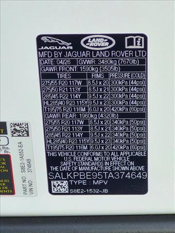 New 2026 Land Rover Range Rover Long Wheelbase SE AWD/4WD image 16
