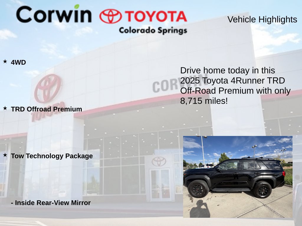 Used 2025 Toyota 4Runner TRD Off-Road Premium AWD/4WD image 6
