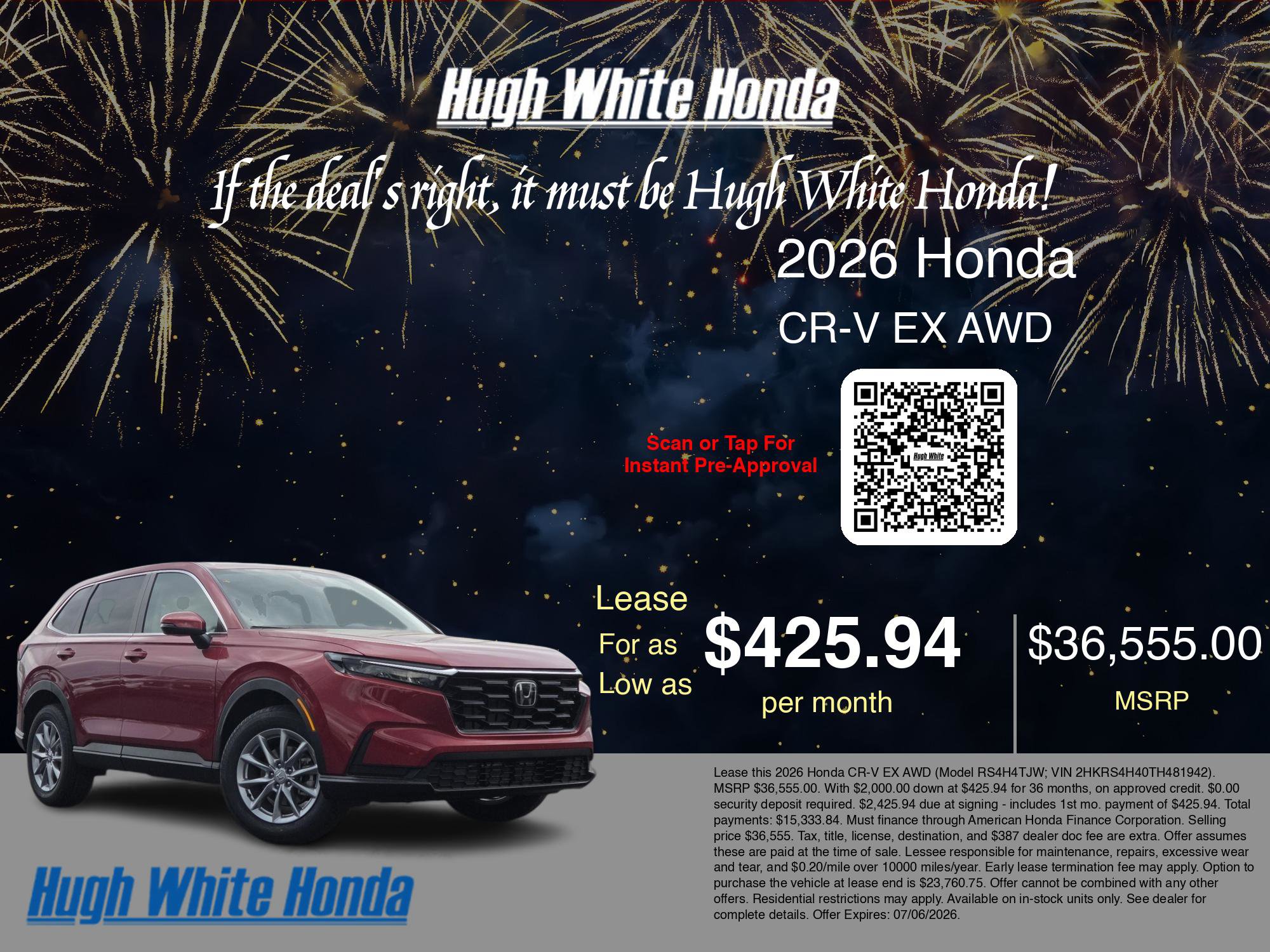 New 2026 Honda CR-V EX image 3