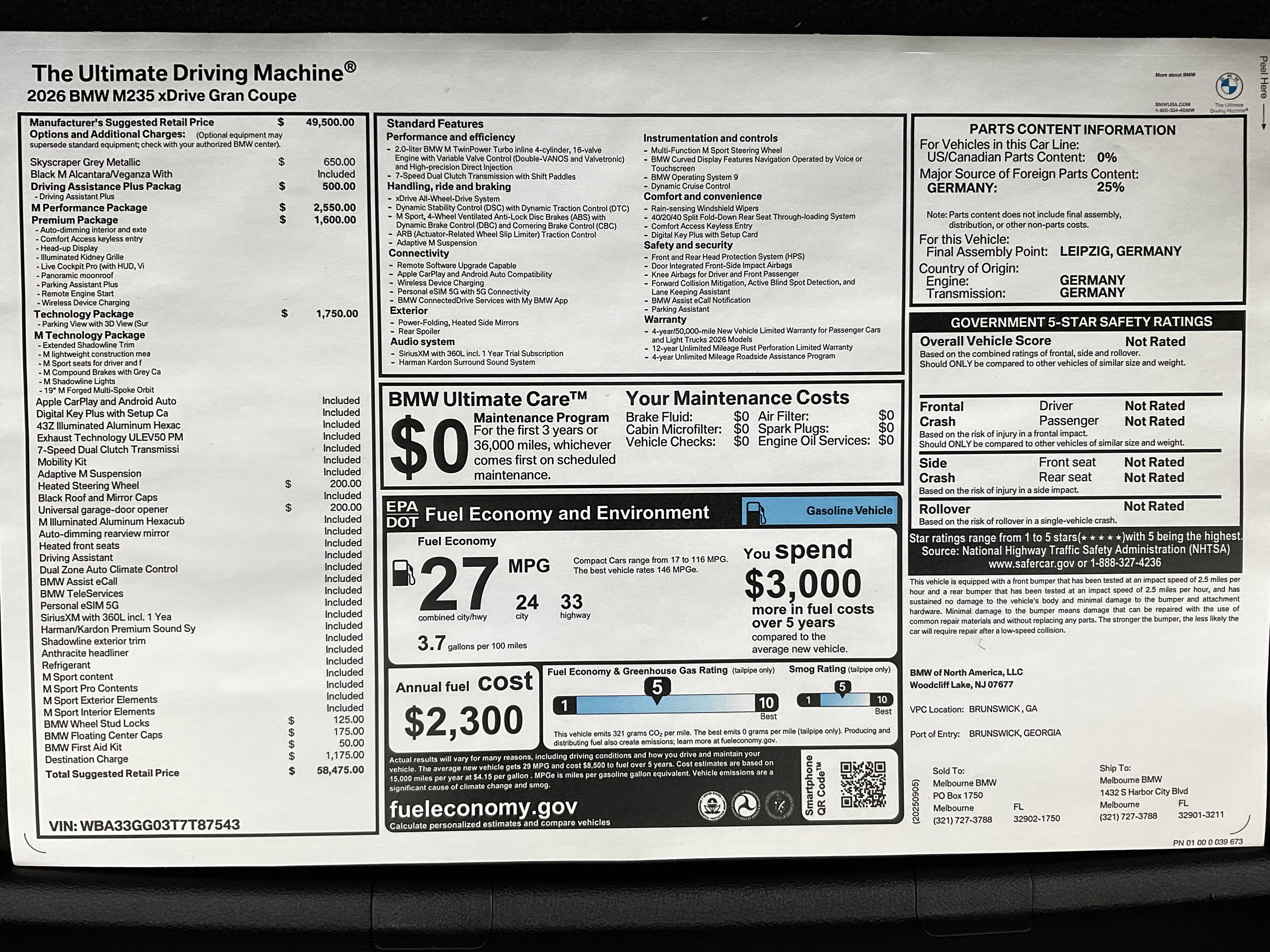 New 2026 BMW M235i xDrive w/ M Performance Package image 34