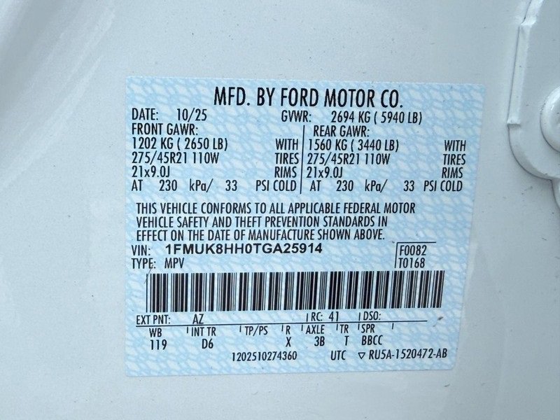 New 2026 Ford Explorer Platinum w/ LUX Leather Package image 23