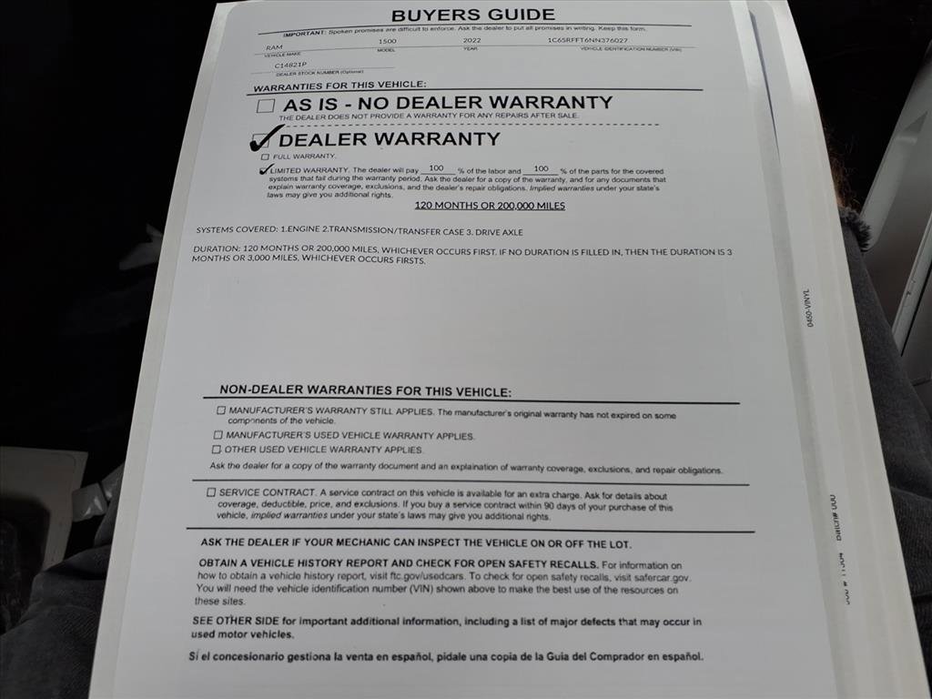 Used 2022 RAM 1500 Big Horn w/ Trailer Tow Group image 36