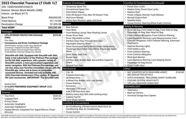 Certified 2023 Chevrolet Traverse LT AWD/4WD image 24