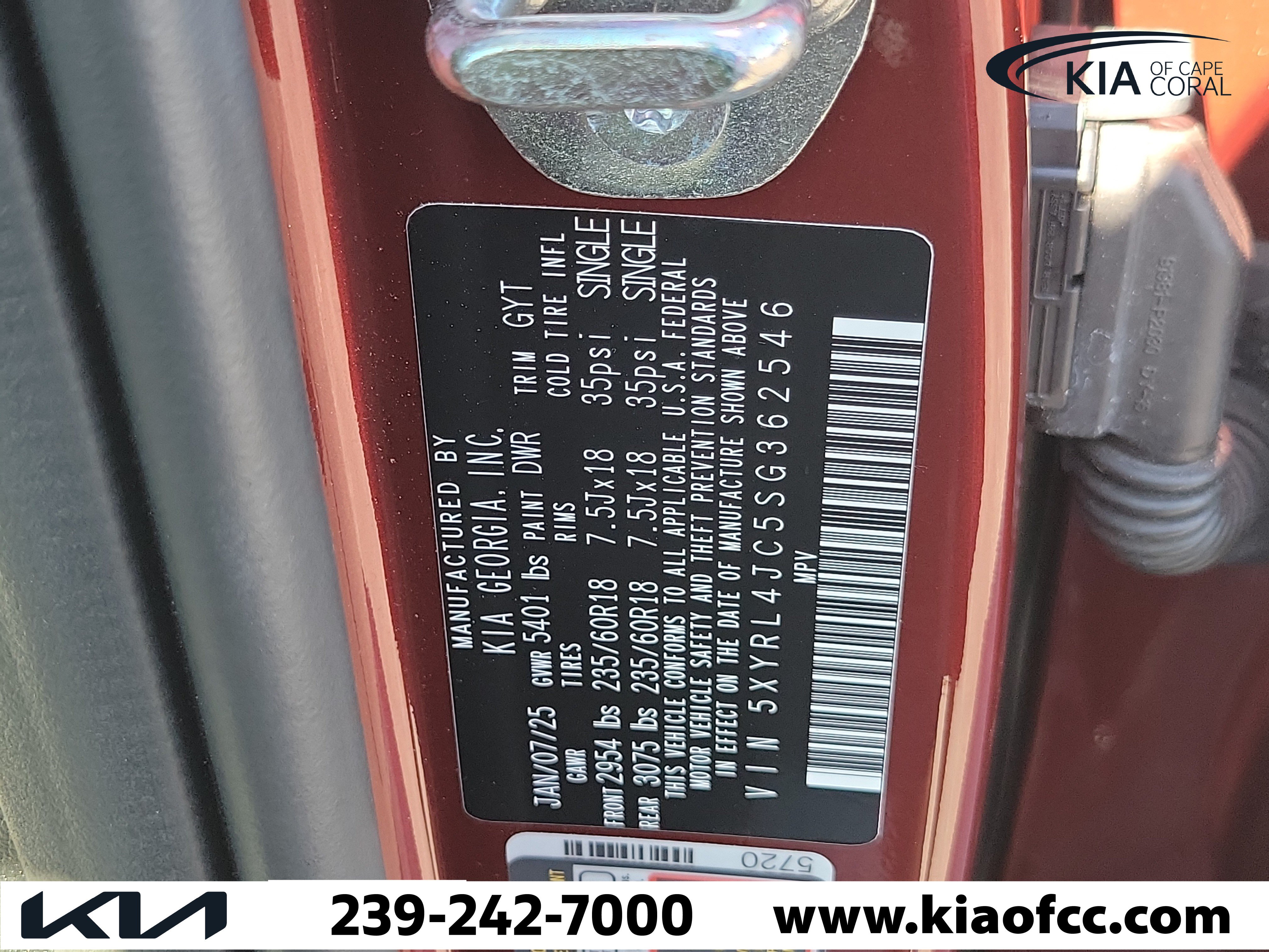 Certified 2025 Kia Sorento S w/ Panoramic Sunroof Package FWD image 30